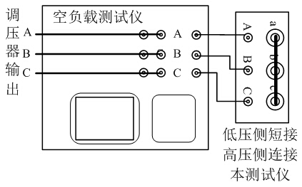 三相變壓器負(fù)載試驗接線圖